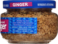 Spice World minced ginger enhances stir-fries with consistent aroma