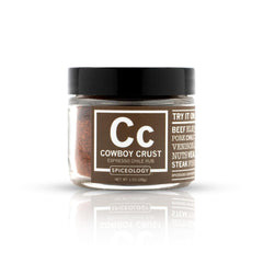 Spiceology Cowboy Crust Espresso Chile Rub tin for steak night