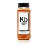 Spiceology Korean BBQ Seasoning bottle ready to elevate steak with smoky-sweet flavor