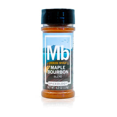 Spiceology Maple Bourbon seasoning bottle ready for everyday grilling