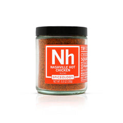 Spiceology Nashville Hot Chicken Seasoning bottle with bold aroma ready for home cooking