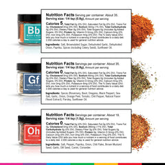 Spiceology twelve-spice jars close-up showcasing diverse flavor profiles for cooking