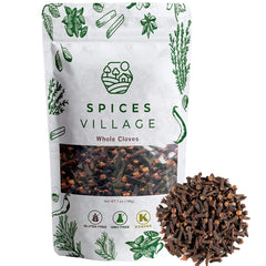 Spices Village whole cloves in a resealable package for premium quality