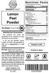 Pour-dispense action of Spices Village Lemon Zest Powder