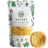 Spices Village Lemon Zest Powder packaging with resealable bag for freshness