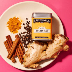 SPICEWALLA turmeric-cinnamon-ginger blend emphasizes natural flavors.