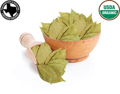 SPICY ORGANIC Bay Leaf non-irradiated for pure flavor in everyday recipes.