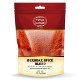 Spicy World Berbere spice blend in a jar for authentic Ethiopian stews.