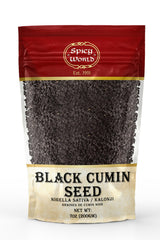 Spicy World Kalonji 7oz resealable bag ready for kitchen use