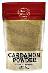 Spicy World ground cardamom powder in a jar for fresh aroma and flavor