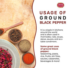 Spicy World pepper crystal close-up showcases fresh grind texture