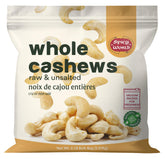 Spicy World raw cashews bulk bag front view highlighting bulk value.