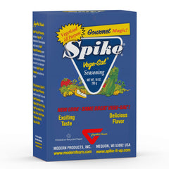 Spike Vege-Sal Original 10oz bottle front view, ideal all-purpose seasoning for vegetables.