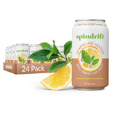 Spindrift Half Tea & Half Lemon can front view, crisp low-calorie refreshment.