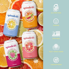 Spindrift Orange Mango can with sunny tropical notes from real squeezed fruit
