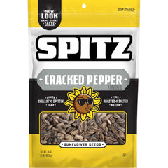 Spitz Sunflower Seeds Pack with Cracked Pepper delivers savory on-the-go snacking.