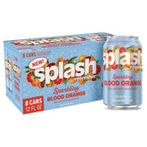 Splash Refresher Blood Orange can front, showcasing bold flavor and brand identity for hydration