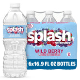SPLASH REFRESHER Wild Berry bottle front view for tasty daily hydration.