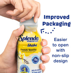 SPLENDA Diabetes Care Shakes no added sugar badge signals a clean option