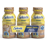 SPLENDA Café Latte bottle shown for balanced meal replacement on the go
