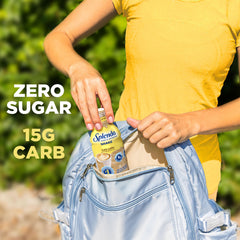 SPLENDA Diabetes Nutrition Shakes Cafe Latte label close-up notes no added sugar claim