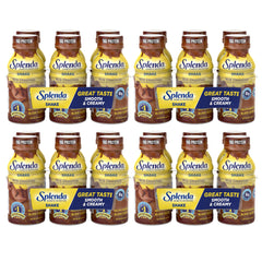 SPLENDA Diabetes Nutrition Shakes milk chocolate bottle — smooth, convenient meal replacement.