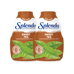 SPLENDA liquid water enhancer bottle pouring for flavored water on the go