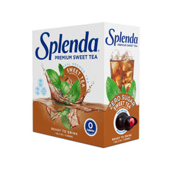 SPLENDA Premium Sweet Tea On Tap bottle front shows zero-calorie refreshment for any time.