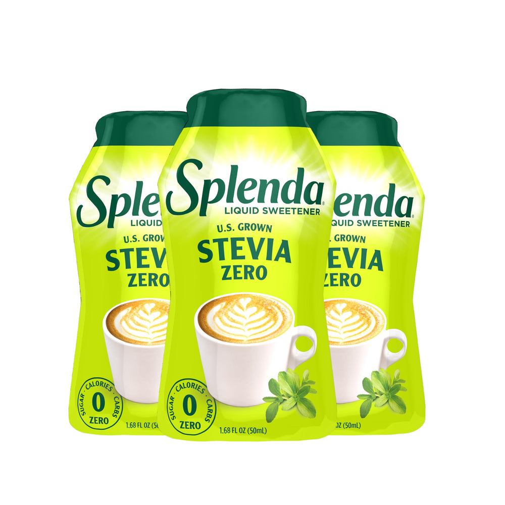 SPLENDA Stevia Liquid Drops bottle with pour spout for quick sweetness