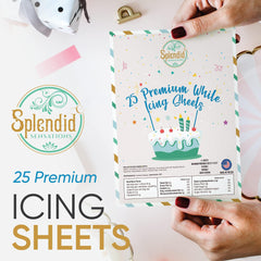 Edible image printed on frosting sheet for cake decoration.