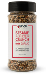 SPQR Sesame Ginger Crunch bottle pour elevates quick weeknight flavor