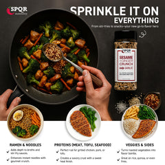 SPQR Sesame Ginger Crunch vegetables-dish brightens vegetables with balanced seasoning