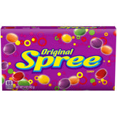 Spree candy theater box front view for movie night snacking.