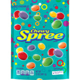 Spree Wonka chewy candy 12 oz pack front view with resealable bag.