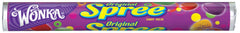 Spree Wonka original hard candy roll, a colorful movie-night snack with fruity flavors for sharing