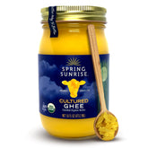 Spring Sunrise Grass Fed Ghee jar on counter for keto-friendly cooking