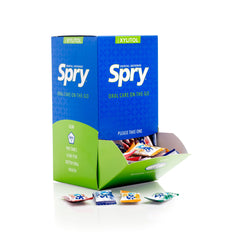 Spry Fresh Natural Xylitol gum pack front for on-the-go freshness