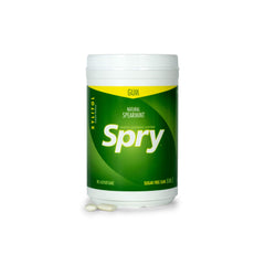 Spry Fresh Natural Xylitol Gum container with screw-on lid for on-the-go freshness