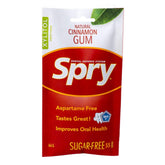 Spry On The Go Cinnamon gum pack offers on-the-go freshness and sugar-free sweetness.