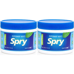 Spry xylitol peppermint hard candy pack of 2 for on-the-go fresh breath