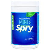 Spry Xylitol peppermint hard candy packaging for easy grab-and-go oral care.