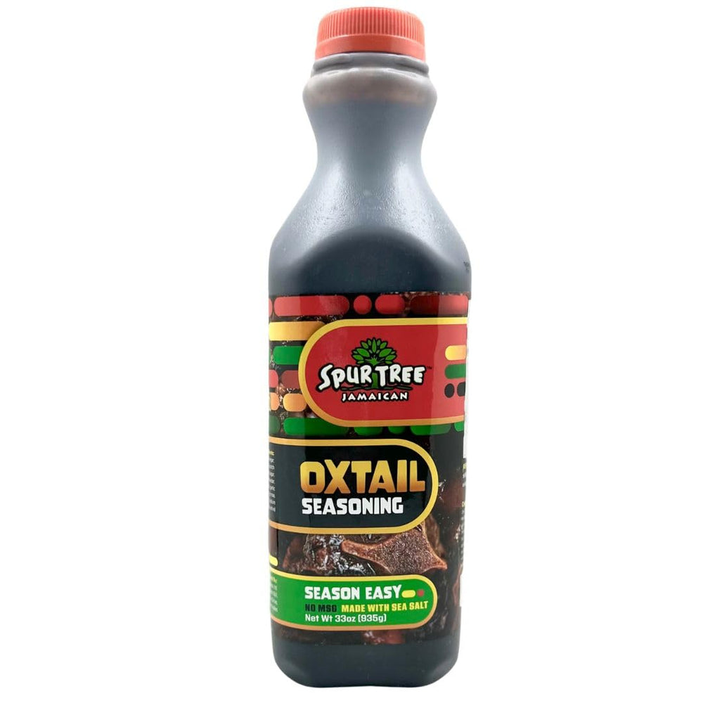 Spur Tree Oxtail Seasoning bottle for authentic Jamaican flavor in everyday cooking.