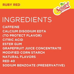 Squirt Ruby Red can pouring into a glass for a refreshing mixer