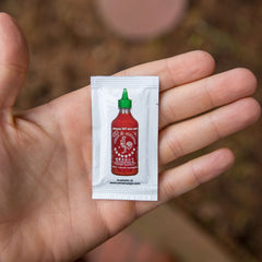 Sriracha2Go TSA-friendly packets for spice on flights.