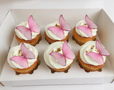 SS Cohen edible butterflies with 3D fold for cake decorating.