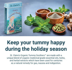 St. Claire's Tummy Soothers refill bag shown as eco-friendly bulk option