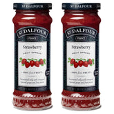 St. Dalfour strawberry spread jar highlighting pure fruit flavor for breakfast