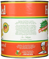 Stanislaus Full Red Pizza Sauce pour illustrating smooth consistency for fast, flavorful pies