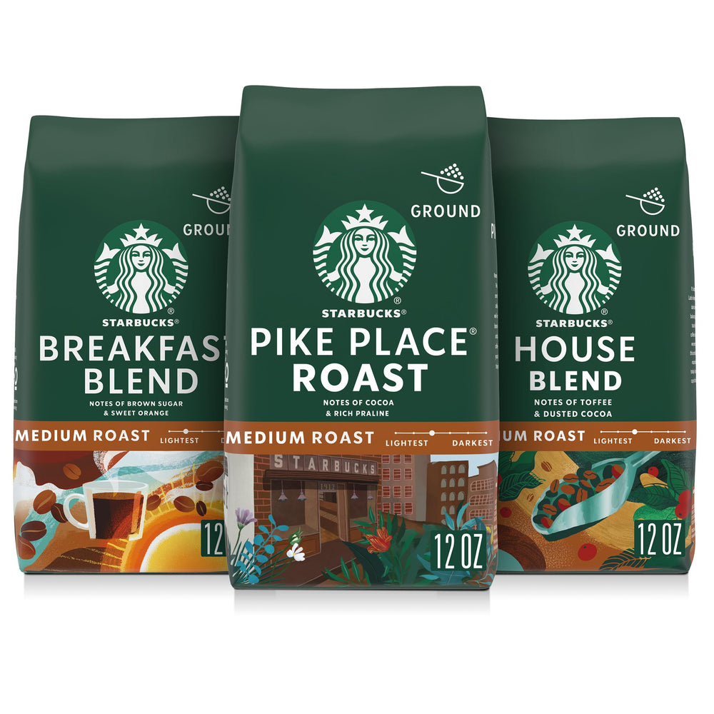 Starbucks Breakfast Blend 12oz bag ready for smooth mornings at home.