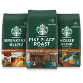 Starbucks Breakfast Blend 12oz bag ready for smooth mornings at home.
